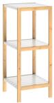 CASARIA Bambusz polc 80x33x34 cm - fehér (107919)