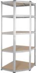 Monzana Sarokpolc 180x70x40 cm - ezüst (108550)