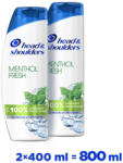 Head & Shoulders Menthol korpásodás elleni sampon (2x400 ml)