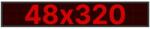 Thunder Germany SMD-48320R Fényreklám, LED Fal, piros, WiFi - (48x320 cm) (SMD48320R)