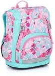 Topgal merevfalú iskolatáska csatos KIRA - Pink Flowers (KIRA 23035) - gigajatek