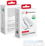 Forcell F-ENERGY TFK-TC-1099 travel charger USB A + cable USB A to Type C QC3.0 2, 4A 18W white