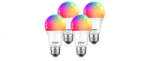  4 db Led Wifi RGB 8W, 6500K RGB kompatibilis Tuya izzó készlet E27 Gosund WB4 (B096TQWWKW)