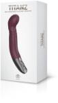 NMC Titanz 8" Silicone Rechargeable Vibrator In Rubine Red - vibriteszt
