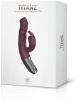 NMC Titanz 7" Silicone Rechargeable Vibrator In Rubine Red - vibriteszt - 21 170 Ft