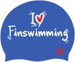 BornToSwim Úszósapka BornToSwim I Love Finswimming Cap Kék