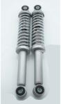  Lengéscsillapító szett szürke 290mm 8mm perselyek 6mm rugóval Puch MV, MS, VS, VZ, M, Zündapp Bergsteiger M 25, 50 típus 434, Hercules, Puch, Miele, DKW, KTM, Rixe, Kreidler számára Diverse / Import F