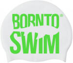 BornToSwim Silikonová čepice borntoswim classic silicone white/green