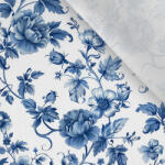 Takoy Prémium pamut NELA blue flowers