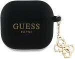 Guess Husă din silicon Guess GUA4LECG4K pentru AirPods 4 negru cu 4G Charm (GUA4LECG4K)