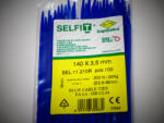 SapiSelco Kék gyorskötöző 140x3, 5 mm - kék kábelkötegelő (100db/csomag) SapiSelco SELFIT COLOR [SEL. 11.210R]