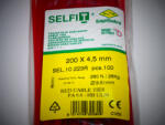 SapiSelco 200x4, 5 piros gyorskötöző - piros kábelkötegelő (100db/csomag) SapiSelco SELFIT COLOR [SEL. 10.223R]