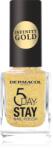 Dermacol Infinity 5 Day Stay hosszantartó körömlakk árnyalat 63 Gold 11 ml