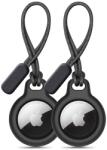 Tech-protect Rough Láncszett 2 Db Apple Airtag Fekete Tok
