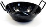 Garcima Tigaie profesionala adanca pentru prajit sau servit, otel emailat EV, diametru 24 cm, 1.7 litri, 2 manere, Pata Negra, GRC87024 (GRC87024)