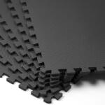 monzana® Padlóvédő szőnyegkészlet 18 db - fekete (109634)