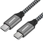 PremiumCord USB 3.2 Gen 1 USB-C férfi USB-C férfi kábel, pamutfonat, 2m (ku31ct2)