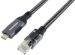 PremiumCord Ethernet kábel USB-C és LAN RJ45 10/100/1000, 2m, 2m (ku31net2)