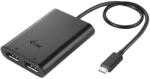 i-tec USB-C Dual 4K/60Hz (egyszeres 8K/30Hz) DP videó adapter (C31DUAL4K60DP)