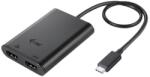 i-tec USB-C Dual 4K/60Hz (egyetlen 8K/30Hz) HDMI videó adapter (C31DUAL4K60HDMI)