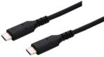 C-Tech USB 4.0, Type-C (CM/CM), PD 100W, 40Gbps, 0, 5m, fekete (CB-USB4-05B)