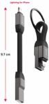SWISSTEN Mágneses Kulcstartó Kábel Usb-a / Lightning 9, 7 Cm (71551060)