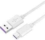 PremiumCord kábel USB 3.1 C/M - USB 2.0 A/M, szupergyors töltés 5A, fehér, 2m (ku31cp2w)