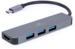 Gembird USB-C 2in1 multiport hub HDMI (A-CM-COMBO2-01)