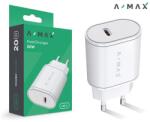 ALIGATOR A-MAX PD 20W-os USB-C fehér hálózati töltő (AX0001V)