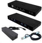 i-tec univerzális Dual 4K kijelző dokkolóállomás, Power Delivery 85W i-tec USB-C töltő 100W (CADUA4KDOCKPDB100)