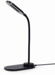 Gembird vezeték nélküli QI töltő, 10W, LED világítással, fekete színű (TA-WPC10-LED-01)