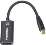 PremiumCord adapter USB-C-ről DisplayPort DP1.4 8K@60Hz és 4k@120Hz adapterre (ku31dp10)