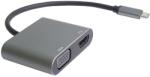 PremiumCord MST adapter USB-C HDMI VGA-ra, 4K és FULL HD 1080p felbontással (ku31hdmi19)