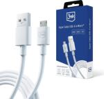 3mk Protection adatkábel - Hyper Cable A to Micro 1.2m 5V 2, 4A, fehér (5903108541176)