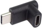 PremiumCord USB-C USB-C adapter, 90°-ban hajlított (kur31-34)