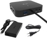 i-tec USB-C HDMI Dual DP dokkolóállomás Power Delivery 100 W i-tec univerzális töltő 112 W (C31TRI4KDPDPRO100)
