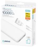 Platinet POWER BANK 10000 mAh PD CHARGER 20W USB-C kábel fehér (PMPB10SETW)