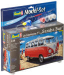 Revell VW T1 Samba Bus 1: 24 makett készlet festékkel, ragasztóval (67399)