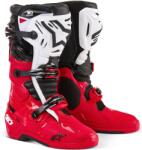 Alpinestars Tech 10 Enduro motorkerékpár csizma piros-fekete-fehér
