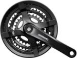 Shimano Tourney FC-TY501 négyszögtengelyes trekking hajtómű 28-38-48T, 170 mm, alumínium, LV, fekete, OEM kiszerelés