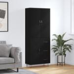 vidaXL fekete szerelt fa magasszekrény 69, 5 x 34 x 180 cm (3198090)