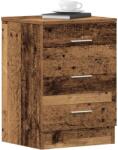 vidaXL 2 db antik fa szerelt fa éjjeliszekrények 38x35x55 cm (861125)