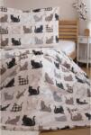  Renforcé pamut ágynemű PATTERNED CATS bézs Ágyneműhuzat mérete: 2 db 70 x 90 cm | 200 x 220 cm