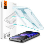 Google Pixel 9 Pro XL, Kijelzővédő fólia, ütésálló fólia az íves részre nem hajlik rá! ), Tempered Glass (edzett üveg), Spigen Ez Fit, Clear, 2 db / csomag