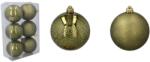  Karácsonyi gömbök 8cm 6 db Olive (GIF7382)