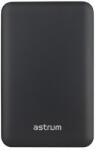 Astrum PB440 10000mAh fekete fémházas gyorstöltő PD power bank 22, 5W, 2X QC 3.0 USB-A, 1XUSB-C, li-polymer cellákkal, LED indikátorral - mobilehome