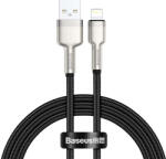 Baseus Cafule Metal iPhone Lightning adat- és töltőkábel 1, 0m 2, 4A fekete