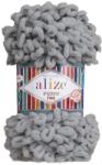 alize Puffy Fine 343 - acél szürke (kötés kézzel, tű nélkül) (115)