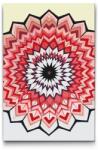  Festés számok szerint - Geometrikus mandala Méret: 40x60cm, Keretezés: Kartonlemezen
