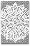  PontPöttyöző - Labirintus mandala Méret: 20x30cm, Keretezés: Műanyagtáblával, Szín: Piros